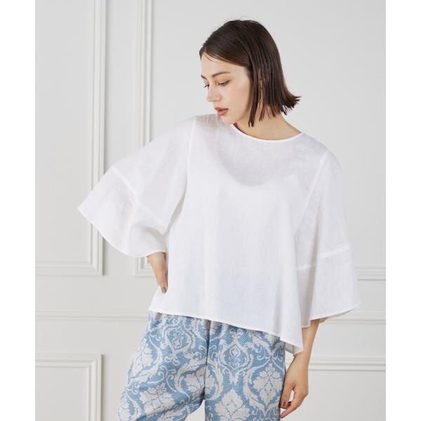 セブンアイディコンセプト（7ID concept）/《大きいサイズ》ボリュームスリーブプルオーバー