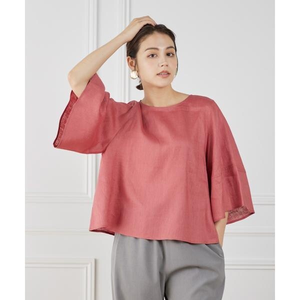 セブンアイディコンセプト（7ID concept）/《大きいサイズ》ボリュームスリーブプルオーバー