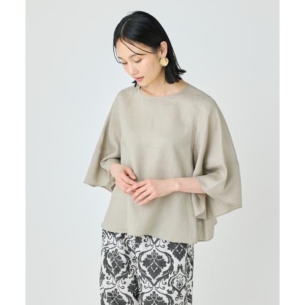 セブンアイディコンセプト（7ID concept）/《大きいサイズ》ボリュームスリーブプルオーバー