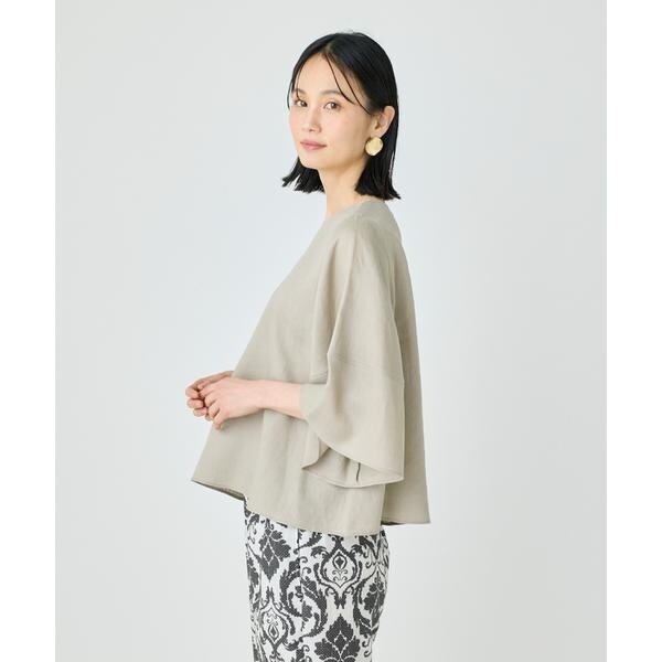 セブンアイディコンセプト（7ID concept）/《大きいサイズ》ボリュームスリーブプルオーバー