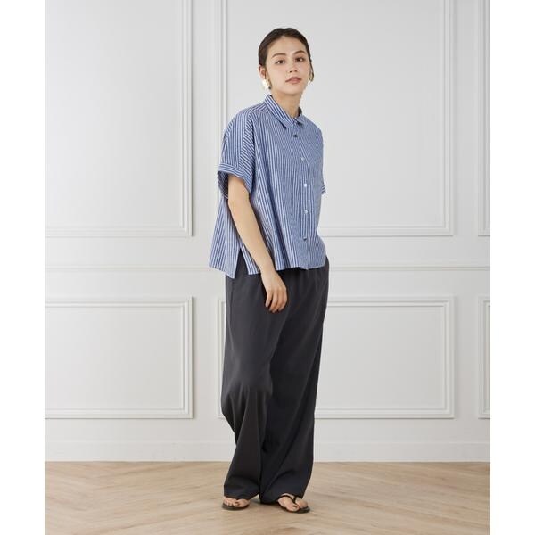 セブンアイディコンセプト（7ID concept）/《大きいサイズ》シャツカラーワイドシルエットシャツ