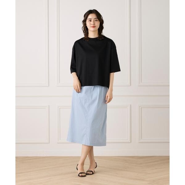 セブンアイディコンセプト（7ID concept）/《大きいサイズ》Aラインスカート