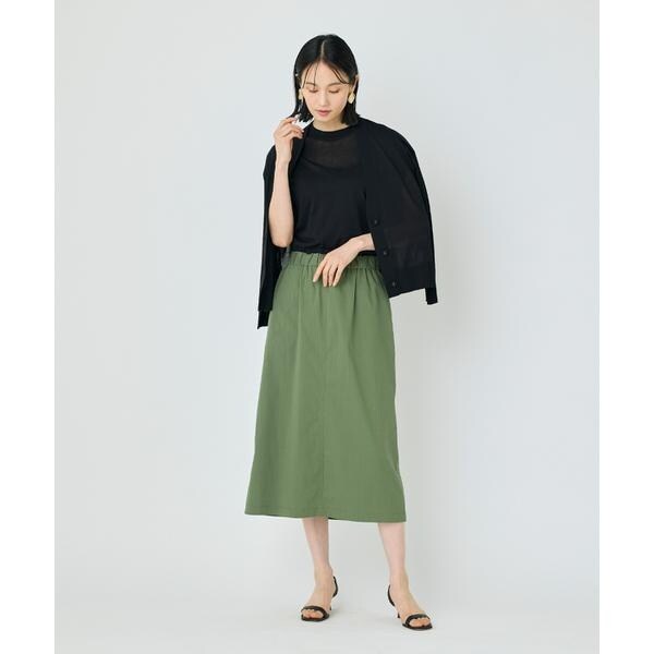 セブンアイディコンセプト（7ID concept）/《大きいサイズ》Aラインスカート