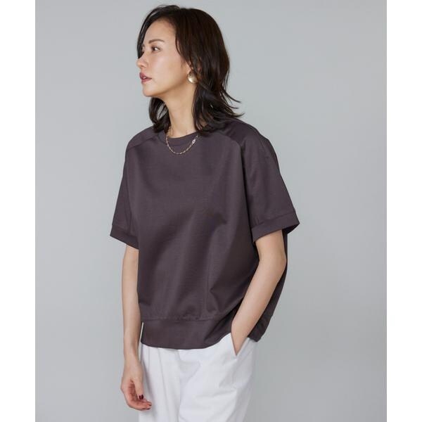 セブンアイディコンセプト（7ID concept）/《大きいサイズ》ヨーク切替ハイネックプルオーバー