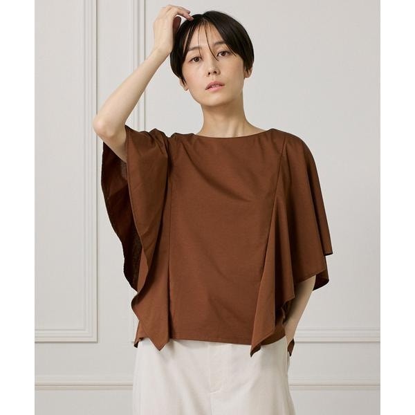 セブンアイディコンセプト（7ID concept）/《大きいサイズ》フレアースリーブカットプルオーバー