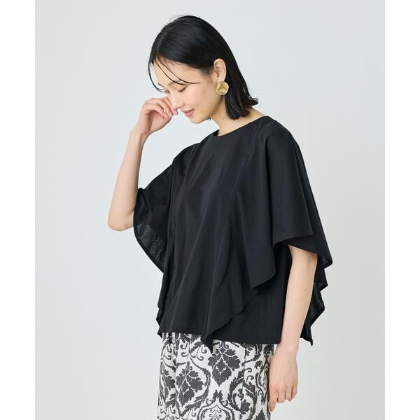 セブンアイディコンセプト（7ID concept）/《大きいサイズ》フレアースリーブカットプルオーバー