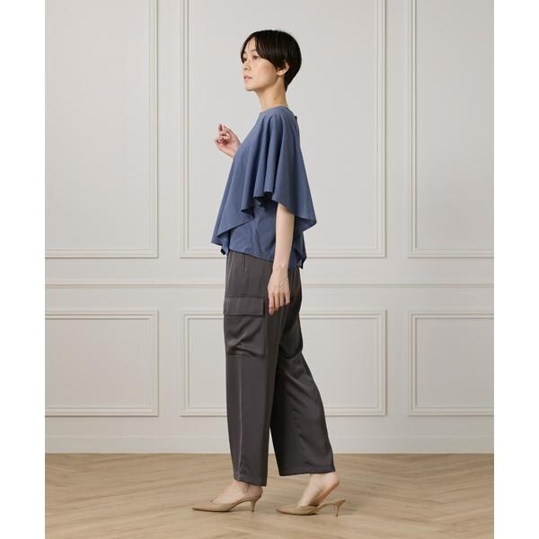 セブンアイディコンセプト（7ID concept）/《大きいサイズ》フレアースリーブカットプルオーバー