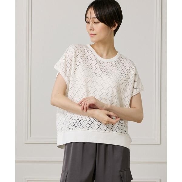セブンアイディコンセプト（7ID concept）/《大きいサイズ》アイレット天竺カットプルオーバー