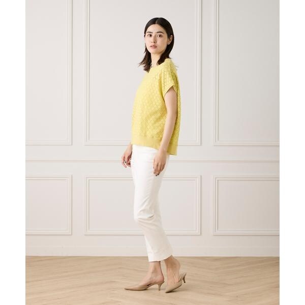 セブンアイディコンセプト（7ID concept）/《大きいサイズ》アイレット天竺カットプルオーバー