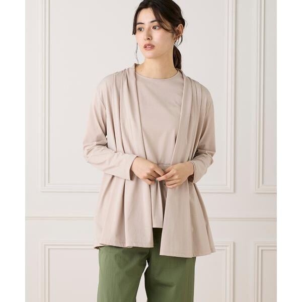 セブンアイディコンセプト（7ID concept）/《大きいサイズ》着流しカーディガン