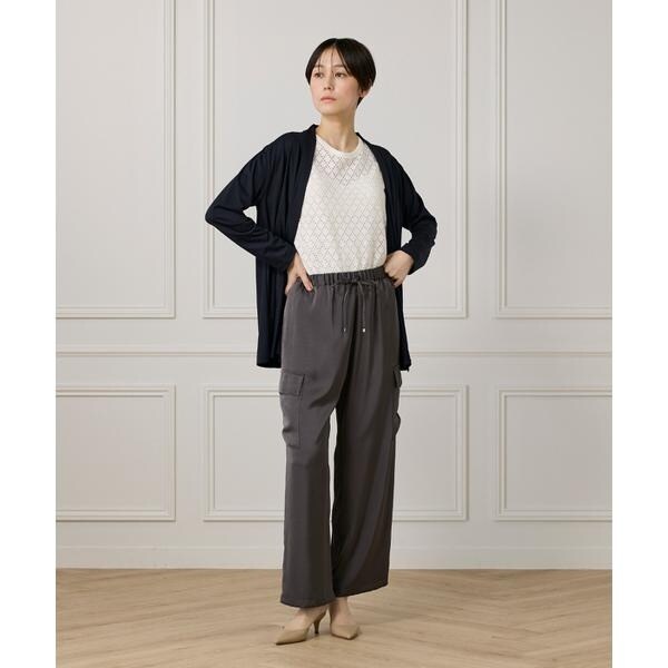 セブンアイディコンセプト（7ID concept）/《大きいサイズ》着流しカーディガン