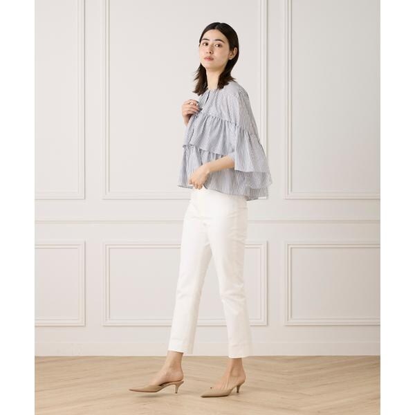 セブンアイディコンセプト（7ID concept）/《大きいサイズ》《WEB限定カラー》ティアードフリルブラウス