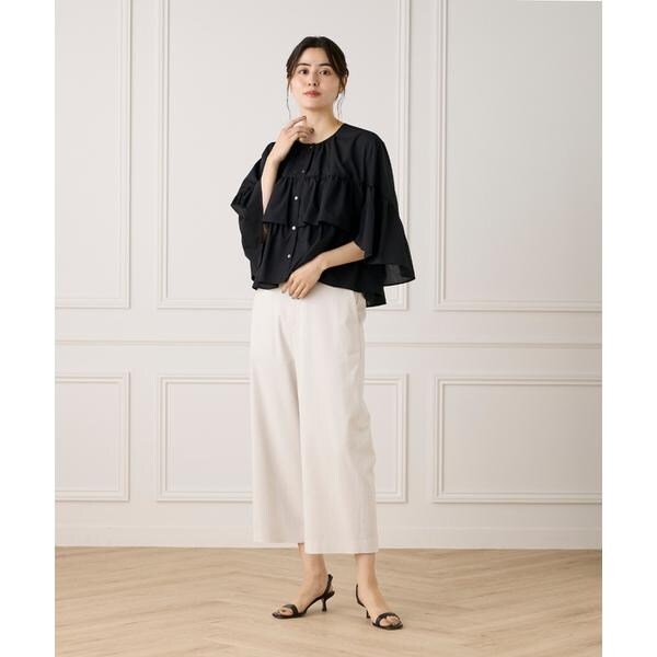 セブンアイディコンセプト（7ID concept）/《WEB限定カラー》ティアードフリルブラウス