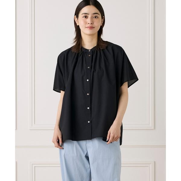 セブンアイディコンセプト（7ID concept）/《WEB限定カラー》ポンチョ風バンドカラーブラウス