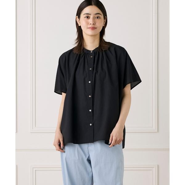 セブンアイディコンセプト（7ID concept）/《WEB限定カラー》ポンチョ風バンドカラーブラウス