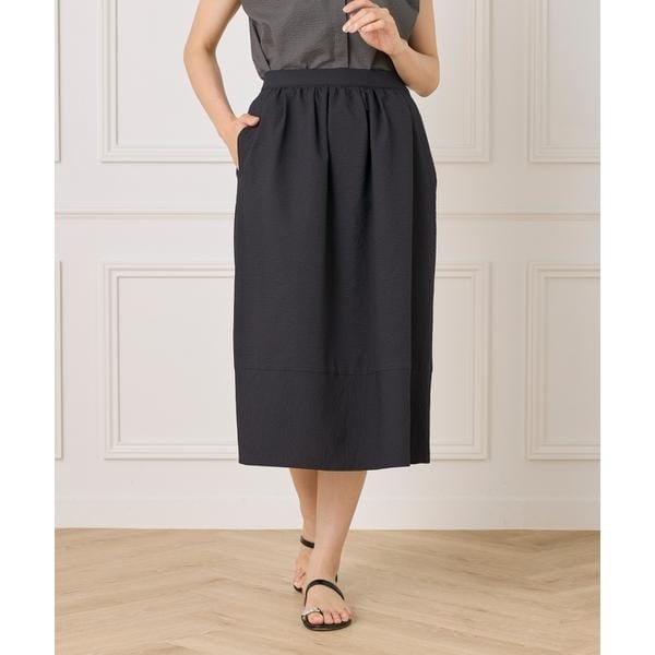 セブンアイディコンセプト（7ID concept）/《大きいサイズ》サッカーチェック 切り替えギャザースカート