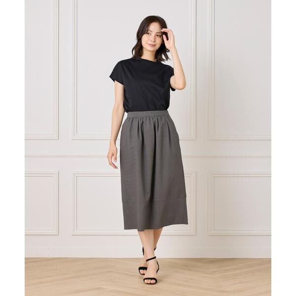 セブンアイディコンセプト（7ID concept）/《大きいサイズ》サッカーチェック 切り替えギャザースカート