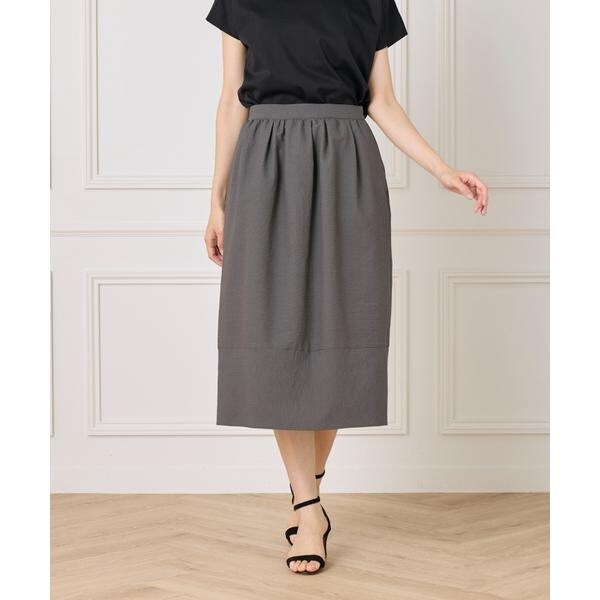 セブンアイディコンセプト（7ID concept）/《大きいサイズ》サッカーチェック 切り替えギャザースカート