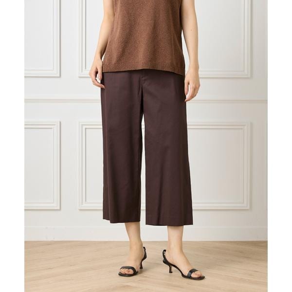 セブンアイディコンセプト（7ID concept）/《大きいサイズ》ワイドクロップトパンツ