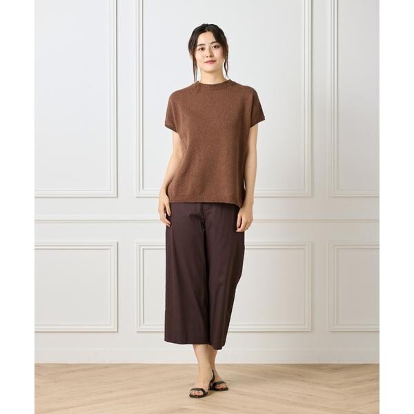 セブンアイディコンセプト（7ID concept）/《大きいサイズ》ワイドクロップトパンツ
