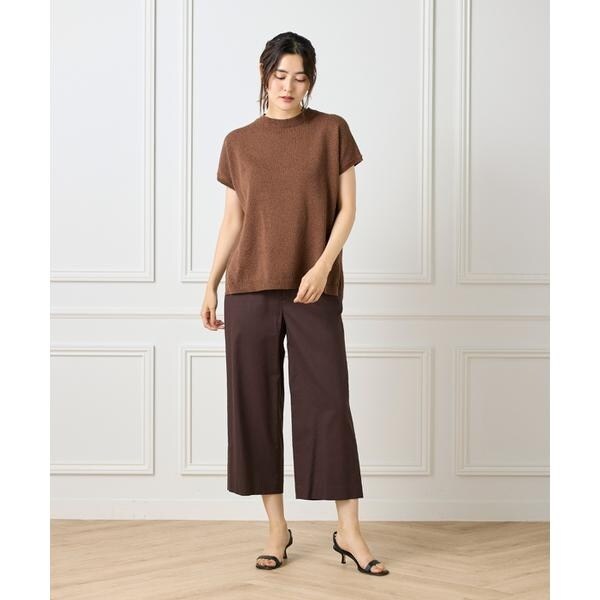 セブンアイディコンセプト（7ID concept）/《大きいサイズ》ワイドクロップトパンツ