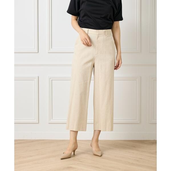 セブンアイディコンセプト（7ID concept）/《大きいサイズ》ワイドクロップトパンツ