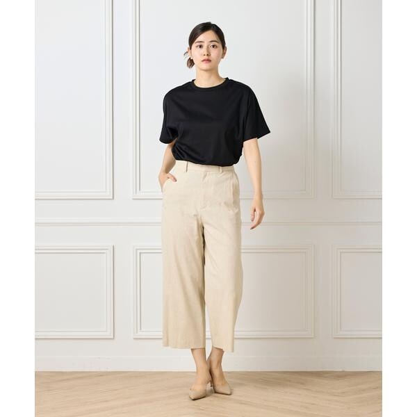 セブンアイディコンセプト（7ID concept）/《大きいサイズ》ワイドクロップトパンツ