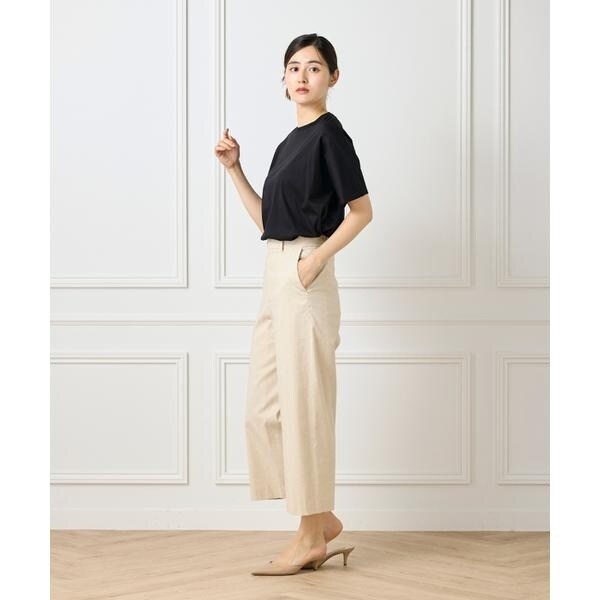セブンアイディコンセプト（7ID concept）/《大きいサイズ》ワイドクロップトパンツ