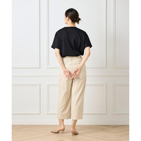 セブンアイディコンセプト（7ID concept）/《大きいサイズ》ワイドクロップトパンツ