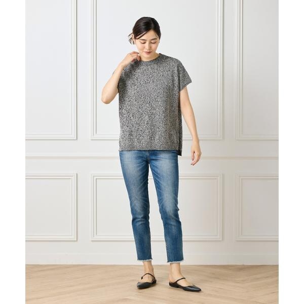 セブンアイディコンセプト（7ID concept）/《大きいサイズ》ブークレミックスニット