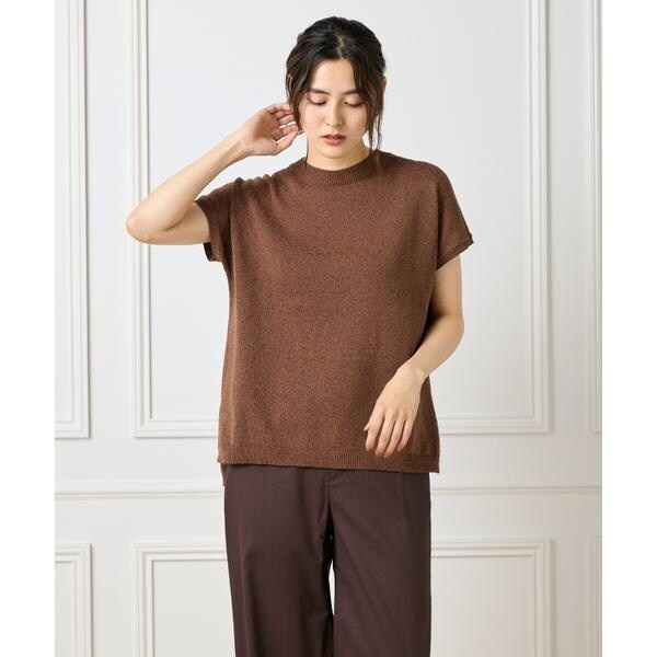 セブンアイディコンセプト（7ID concept）/《大きいサイズ》ブークレミックスニット