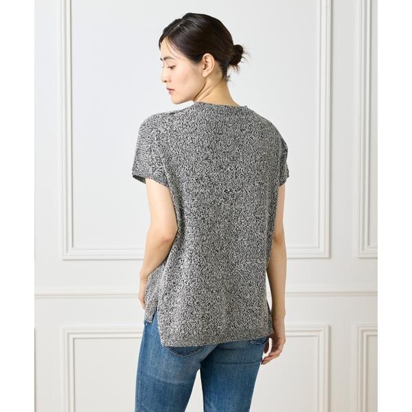 セブンアイディコンセプト（7ID concept）/《大きいサイズ》ブークレミックスニット