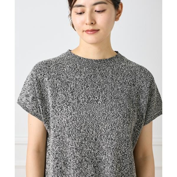 セブンアイディコンセプト（7ID concept）/《大きいサイズ》ブークレミックスニット