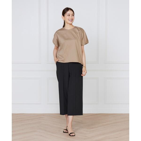 セブンアイディコンセプト（7ID concept）/《大きいサイズ》ワイドクロップトパンツ