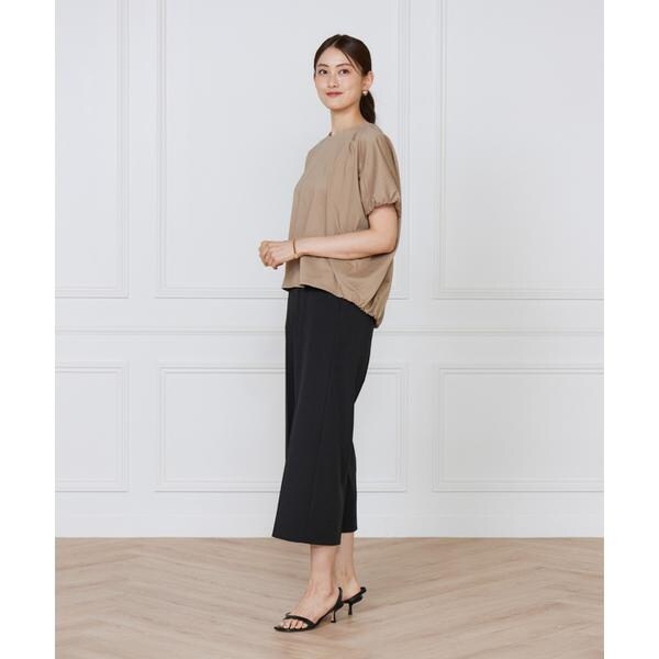 セブンアイディコンセプト（7ID concept）/《大きいサイズ》ワイドクロップトパンツ