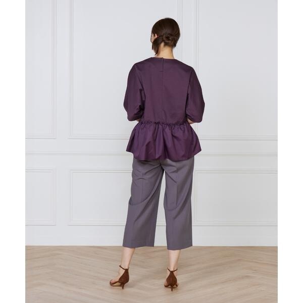 セブンアイディコンセプト（7ID concept）/《大きいサイズ》ワイドクロップトパンツ