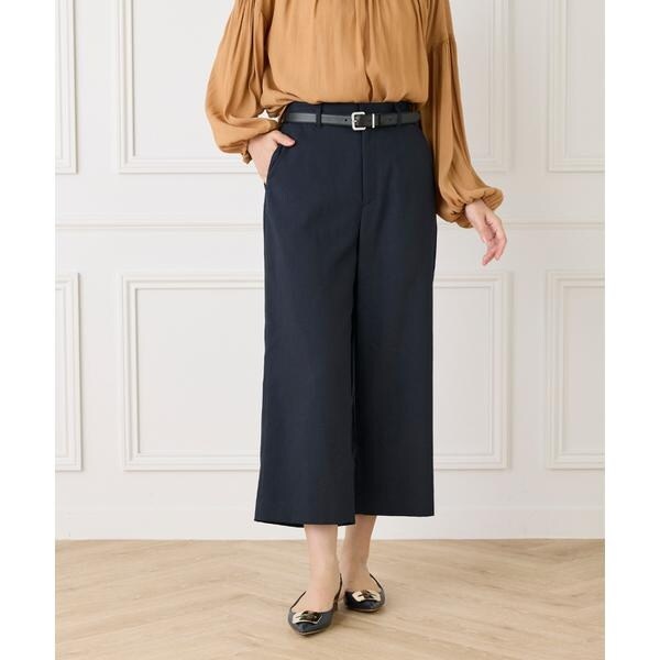 セブンアイディコンセプト（7ID concept）/《大きいサイズ》ワイドクロップトパンツ