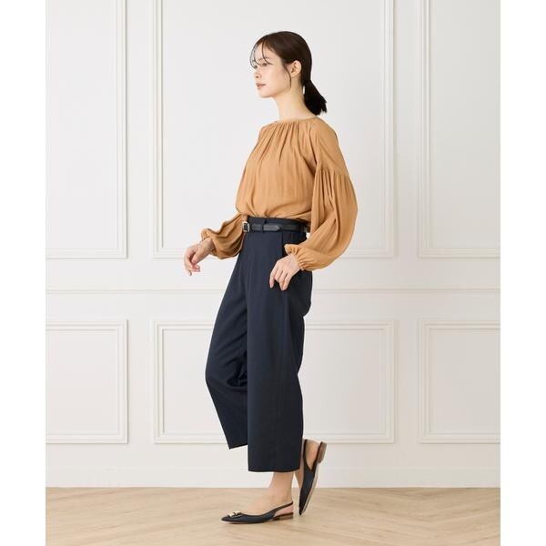 セブンアイディコンセプト（7ID concept）/《大きいサイズ》ワイドクロップトパンツ