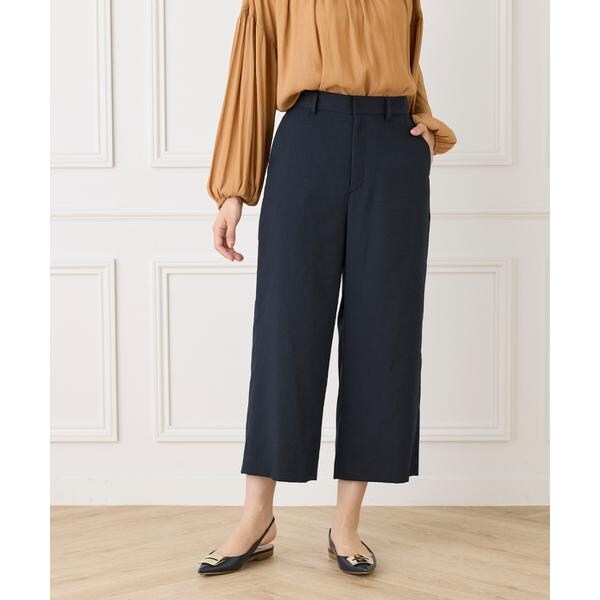 セブンアイディコンセプト（7ID concept）/《大きいサイズ》ワイドクロップトパンツ