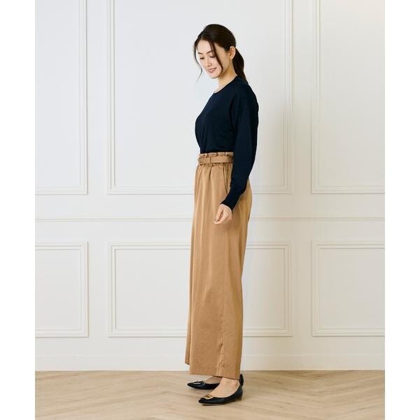 セブンアイディコンセプト（7ID concept）/《大きいサイズ》ラメパフスリーブニットプルオーバー