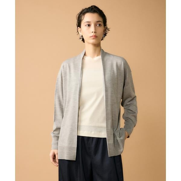 セブンアイディコンセプト（7ID concept）/《大きいサイズ》着流しロングカーディガン