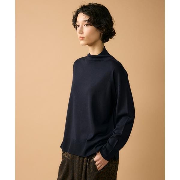 セブンアイディコンセプト（7ID concept）/《大きいサイズ》ハイネックボリュームプルオーバー