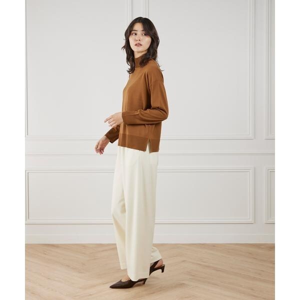 セブンアイディコンセプト（7ID concept）/《大きいサイズ》ハイネックボリュームプルオーバー