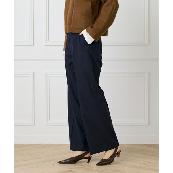 セブンアイディコンセプト（7ID concept）/《大きいサイズ》センタープレスワイドパンツ