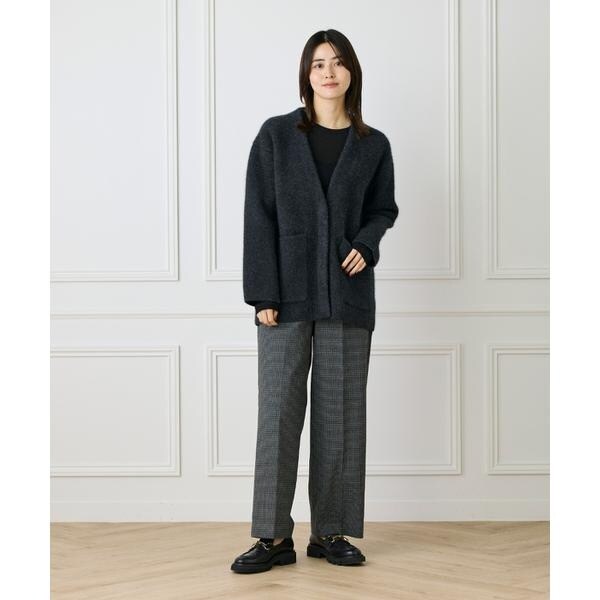 セブンアイディコンセプト（7ID concept）/《大きいサイズ》センタープレスワイドパンツ