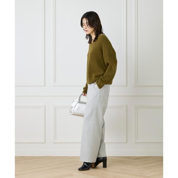 セブンアイディコンセプト（7ID concept）/《大きいサイズ》センタープレスワイドパンツ