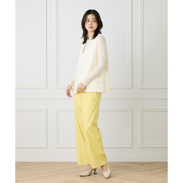 セブンアイディコンセプト（7ID concept）/《大きいサイズ》センタープレスワイドパンツ