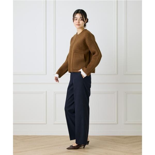 セブンアイディコンセプト（7ID concept）/《大きいサイズ》センタープレスワイドパンツ