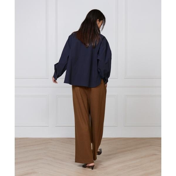 セブンアイディコンセプト（7ID concept）/《大きいサイズ》ドロストストレートワイドパンツ