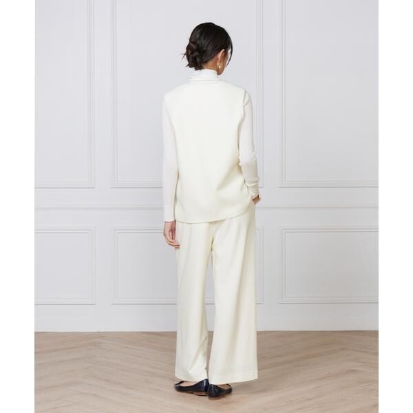 セブンアイディコンセプト（7ID concept）/《大きいサイズ》ドロストストレートワイドパンツ